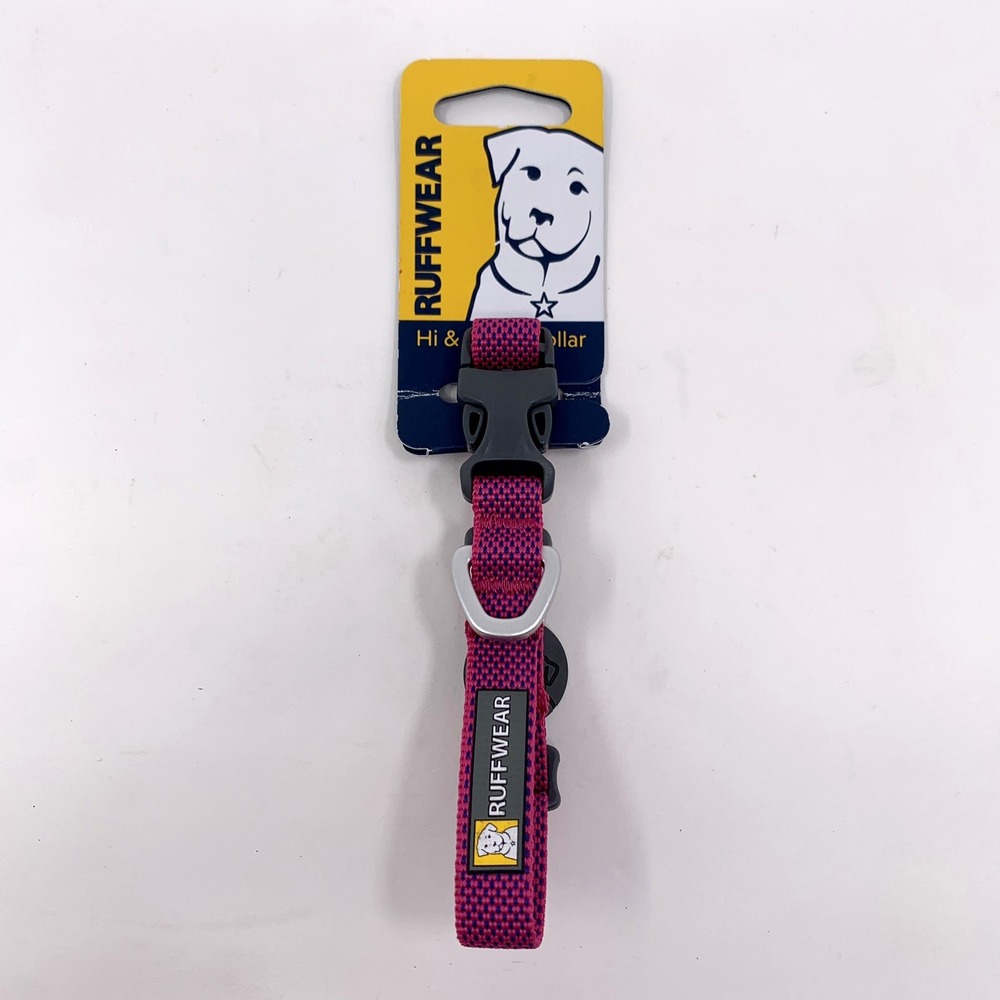Ruffwear Hi & Light Polyester Dog Collar Alpenglow Pink, 9 to 11 in Adjustable